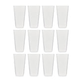 Round Clear Polycarbonate Tumbler  dia.3" h:4.75" 10 oz. (Set of 12)